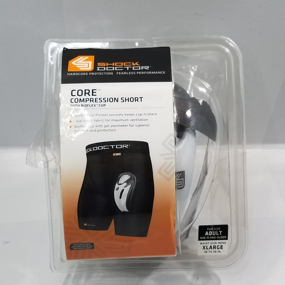 Shock Doctor Compression Short with Bioflex Cup
